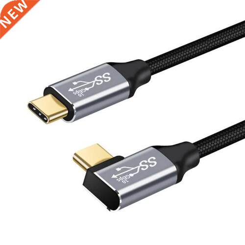 Right Angle Type-C to Type-C Extension Cable Charging Wire f