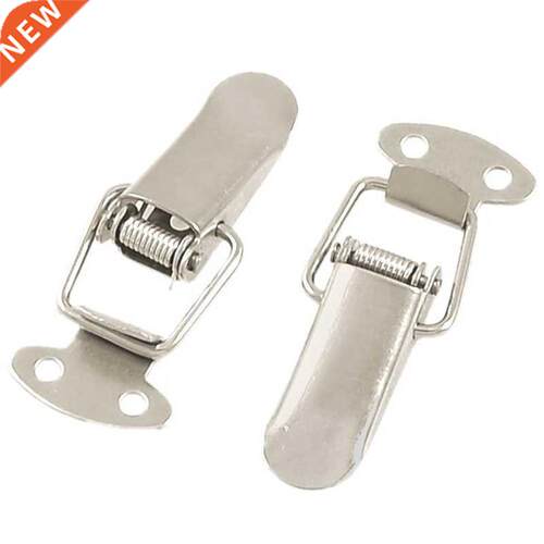 6x1.6x1 cm of silver with hook closure, clamp lock, 2-piece
