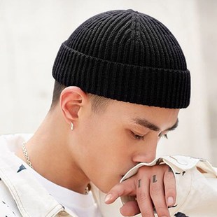 Men Fashion Knitted Hats Boy Skullcap Male Beanie Winter Ret