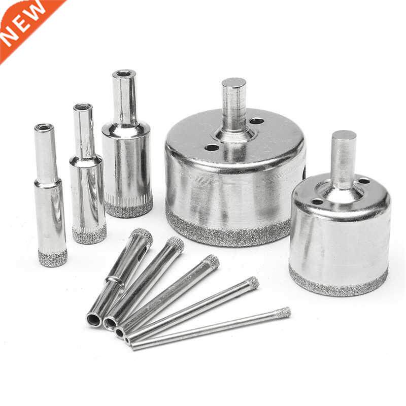 10pcs -50mm Diamond Drill Bits Set Glass Marble Granite Hol