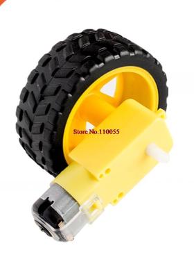 Deceleration DC motor + supporting wheels , a / smart car ch