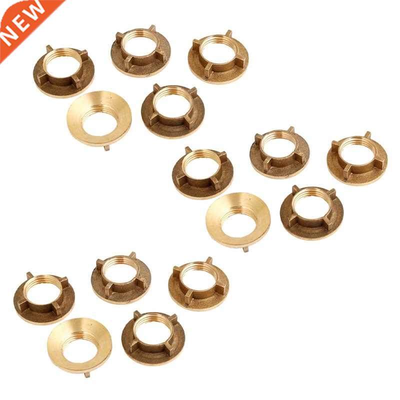15 Pcs Gold Tone Brass 1/2 inch PT Threaded Household Water