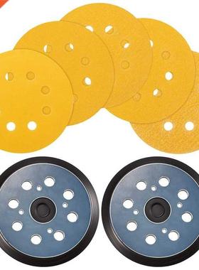 2 Pieces Sander Pad Replaces 5 Inch 8 Hole Hook and Loop Orb