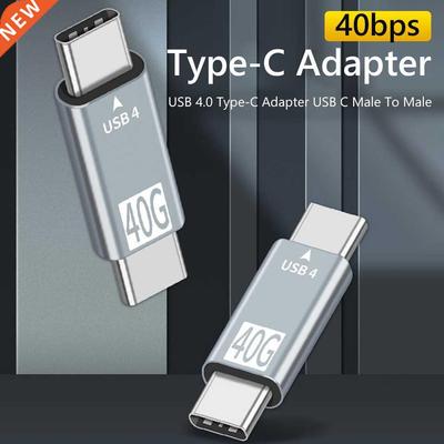 40Gbps USB 4.0 Type-C Adapter USB C Male To Male Data Sync C