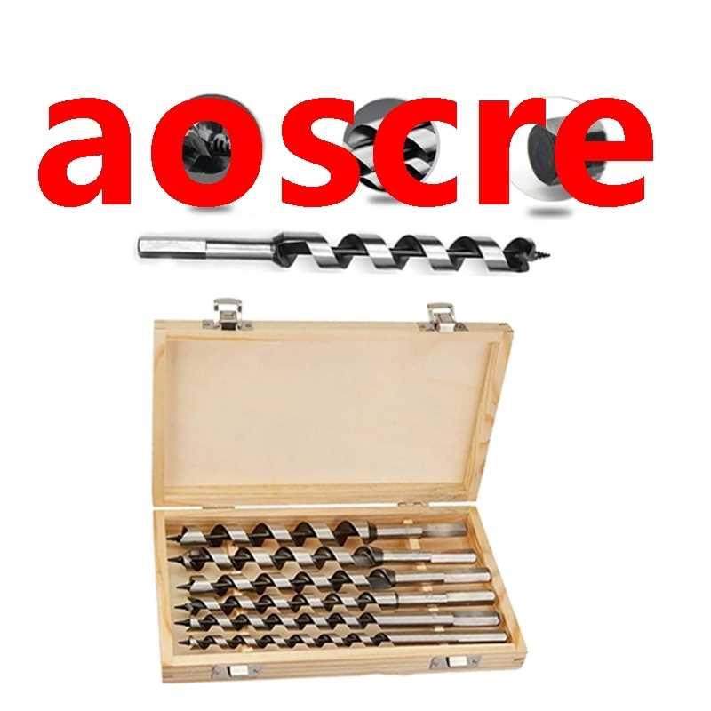 6Pcs Wookworking Auger Drill Bit Set 6/8/10/12/16/20mm Carpe