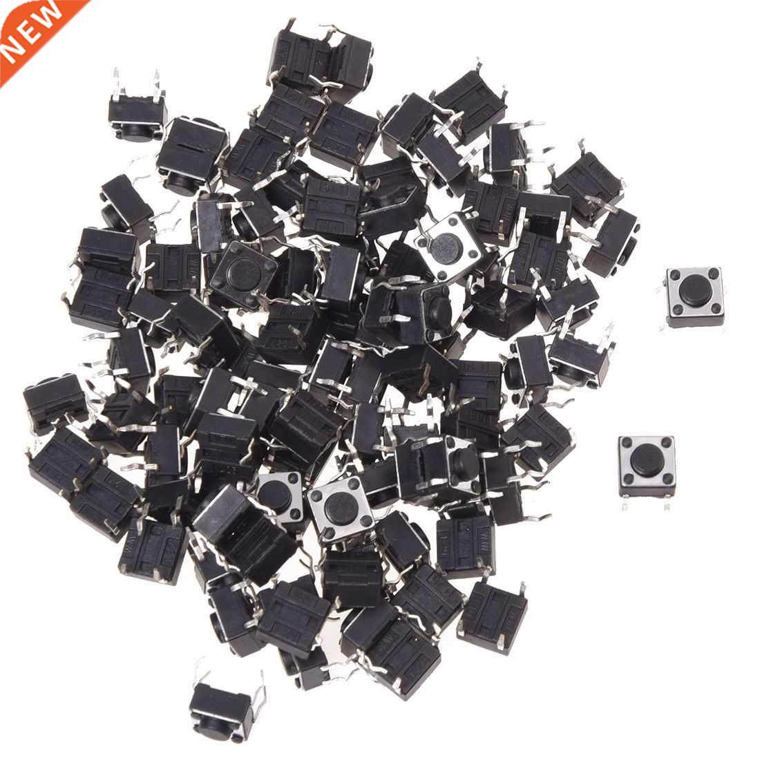 100 Pcs 6 x 6mm x 4.3mm PCB Momentary Tactile Tact Button Sw