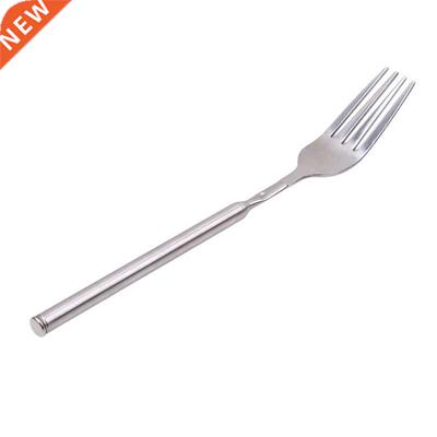 Stainless Steel Telescopic Extendable Fork Dinner Fruit Dess