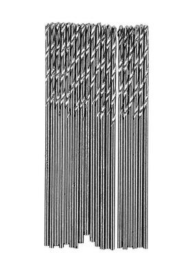 20 Pcs 0.5mm Diameter Straight Shank Metal Spiral Twist Dril