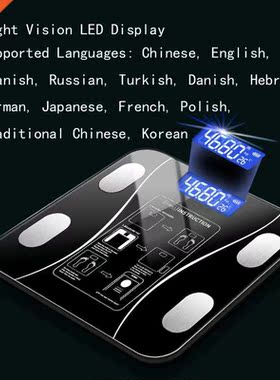 Body Fat Scale Smt Wireless Digital Bathroom Weight Scale