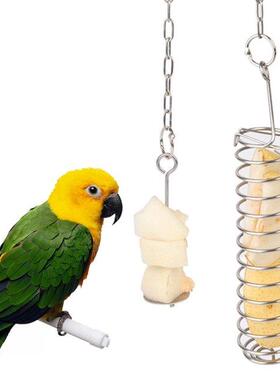Stainless Steel Birds Food Holder Support Parrot Fruit Veget