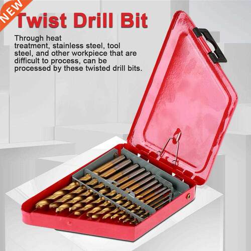 13Pcs/set 1.5-6.5mm High Speed Steel Twist Drill Bits Set To