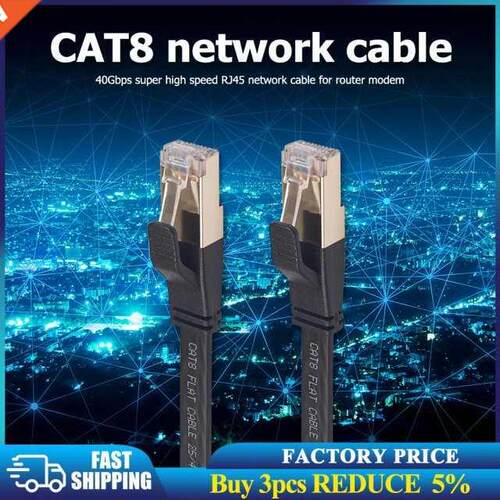 Cat8 Ethernet Cable SFTP 40Gbps Super Speed RJ45 Network Lan