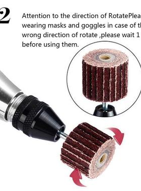 10pcs +1 Mandrel Flap Wheel Disc Sanding Drill Abrasive Sand