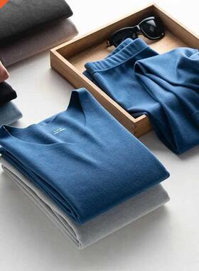 Heated Long Johns Men's Thermal Underwear Set Winter Fle