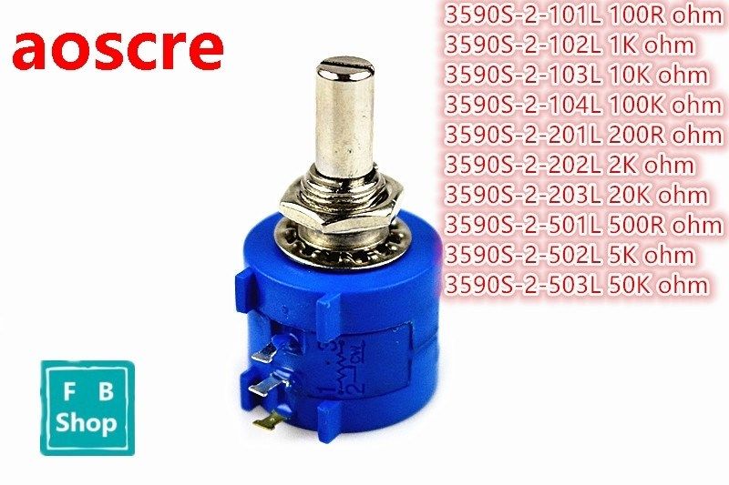 1PCS 3590S-2 series resistance 100R 1K 10K 100K 200R 2K 20K