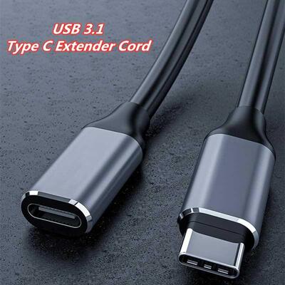 USB3.1 Type C Extension Cable Type C Extender Cord 4K HD Ma
