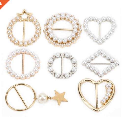 T?Shirt Clips Pearls Scarf Buckle Exquisite Craft for Weddin