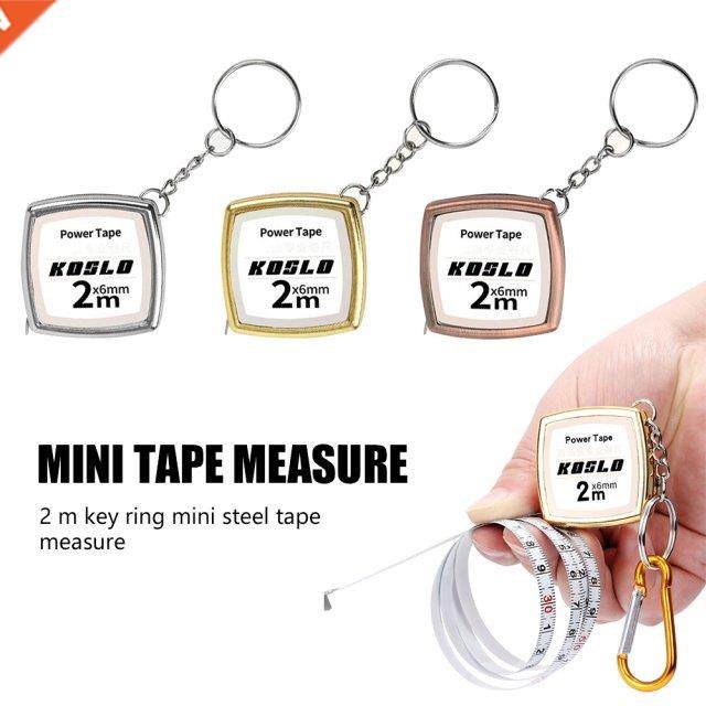 2M Measure Tape Portable Pocket Keychain Soft Retractable Ru