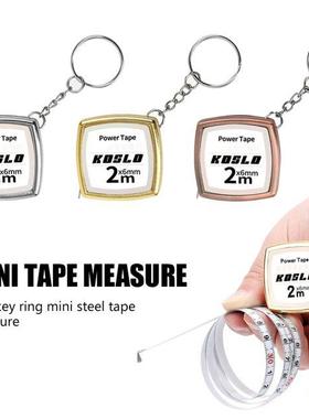 2M Measure Tape Portable Pocket Keychain Soft Retractable Ru