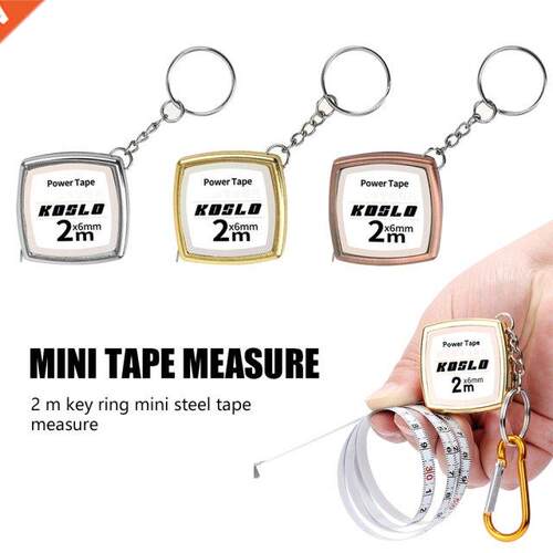 2M Measure Tape Portable Pocket Keychain Soft Retractable Ru
