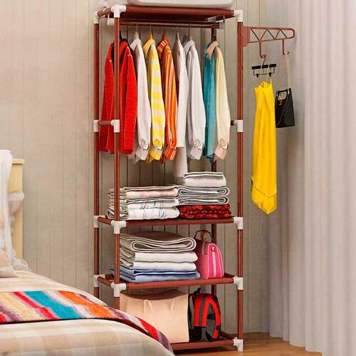 ahmetev Simple Metal Iron Coat Rack Floor Standing Clothes