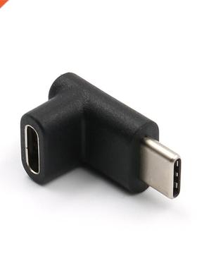 Type-C Male To Female Adapter USB3.1 M/F Rght Angle 90 Degr