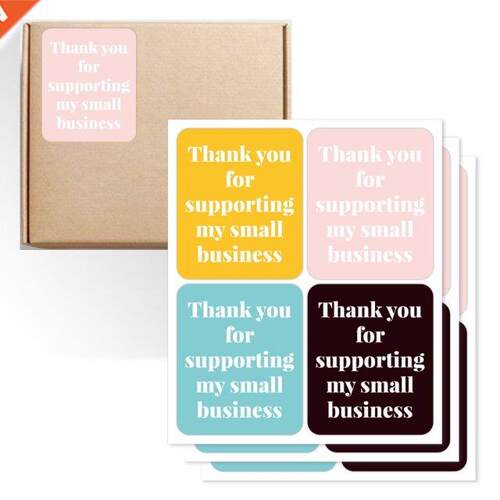 40-100pcs Thank You for Supporting My Small Business Sticker