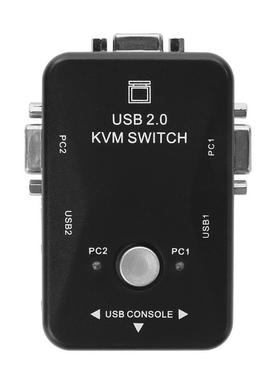USB 2.0 2 Port 1920*1440 USB KVM Switch Switcher Box VGA SVG