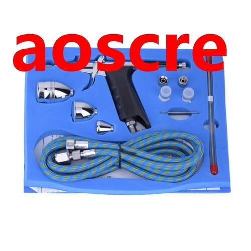 Multifunction 2 Cups Gravity Spray Gun Trigger Airbrush Se