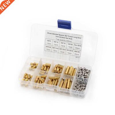 200pcs M3 PCB Hex Mannelijke Binnendraad Spacer Standoffs/Sc