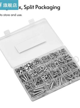 285PCS/970PCS Hardware Fastener Screws Assortment Kit Carbon