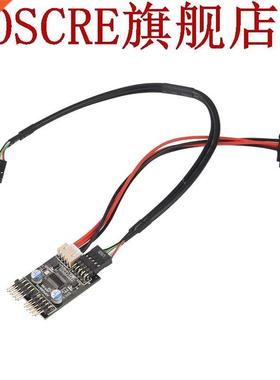 9pin USB Connector 1 to 2 USB Extension Cable USB HUB USB2.0