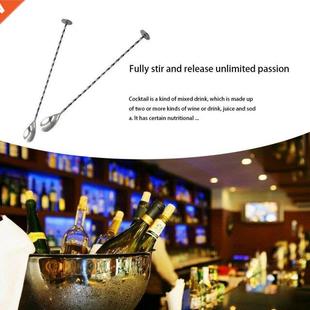 2Pcs Long Handle Wine irrer Bar Pub Home Kitchen Beverage