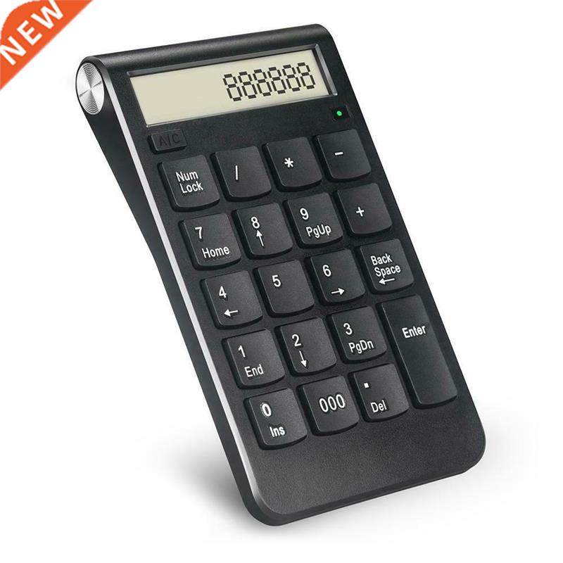 2 in 1 2.4G Wireless Numeric Keypad with LCD Screen Calculat