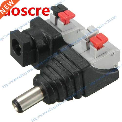 10pair DC Power Male Female 5.5X 2.1mm Connector Adapter Plu