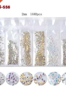 1 Pack SS-SS20 Rhinestone Crystal Ab D Nail Art Gems Clear