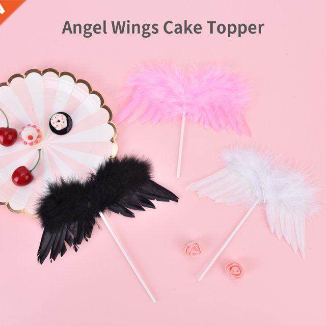 1pcs Angel Wings Cake Topper  Cupcake Top Flags Cake Inse