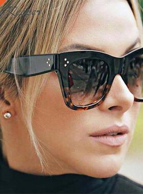 Square Sunglasses Women Big Size Eyewear Lunette Femme Luxur