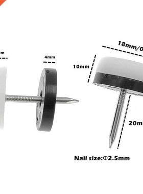 40Pcs Thickened Furniture Glide,Nail-On Nylon Slider Pad Flo
