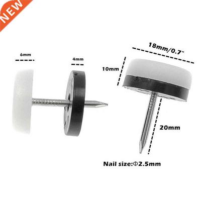 40Pcs Thickened Furniture Glide,Nail-On Nylon Slider Pad Flo