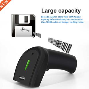 2D Wireless Barcode Scanner,30-100 meters Transfer Distance,