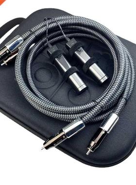 Audiophile WEL Signature RCA Cable Solid PSS Silver HiFi Aud