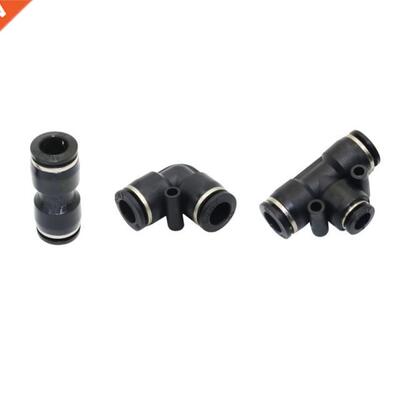 8mm Tee, Elbow, Straight Joint Pneumatic PVC Plastic Slip-lo