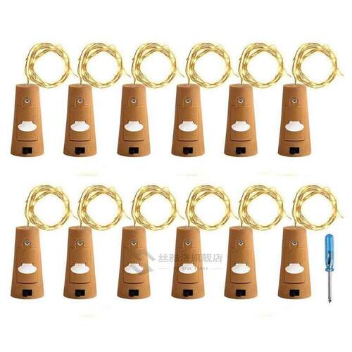Cork Lights for Wine Bottle, Wine Bottle Lights 12 Pack 6.5f