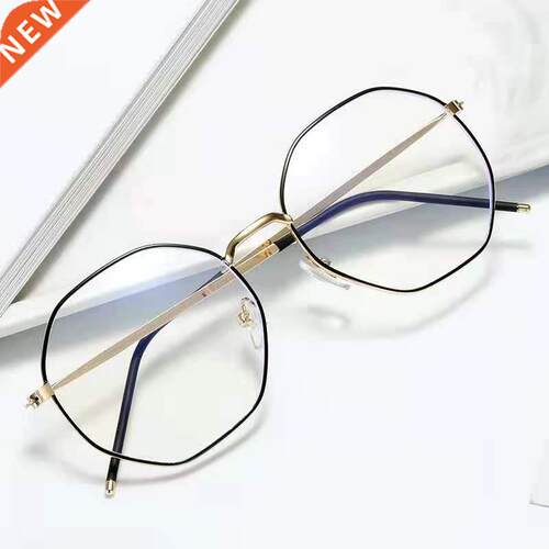 Anti-blue Light Metal Eyeglasses Frame Women Men Clear Lens