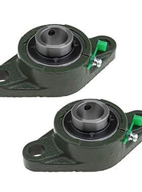 2 Pcs UCFL204 20 Rhobic Flange Bearings For Conveyor Syst