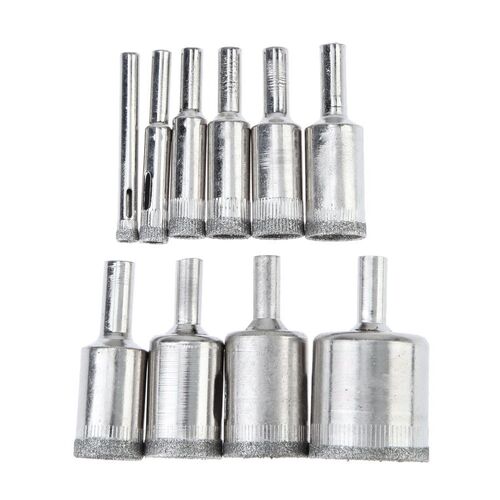 10Pcs 6-30mm Ceramic Tile Glass Hole Cutter Drill Bit Diamon