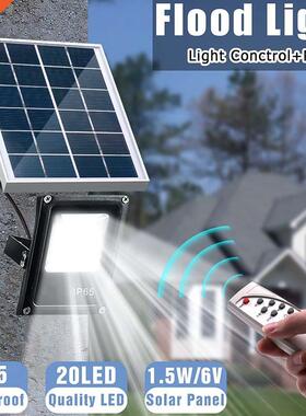 Solar Floodlight with Remote Control 10W Waterproof IP65 Tim