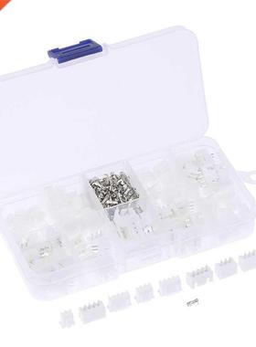 320pcs 60Sets 2.54mm XH2.54 2p 3p 4 Pin Connector Plug Strai
