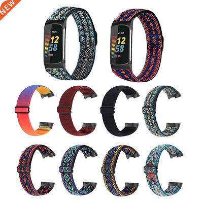 For Fitbit Charge 5 Strap Wristband New Adjustable Elastic N